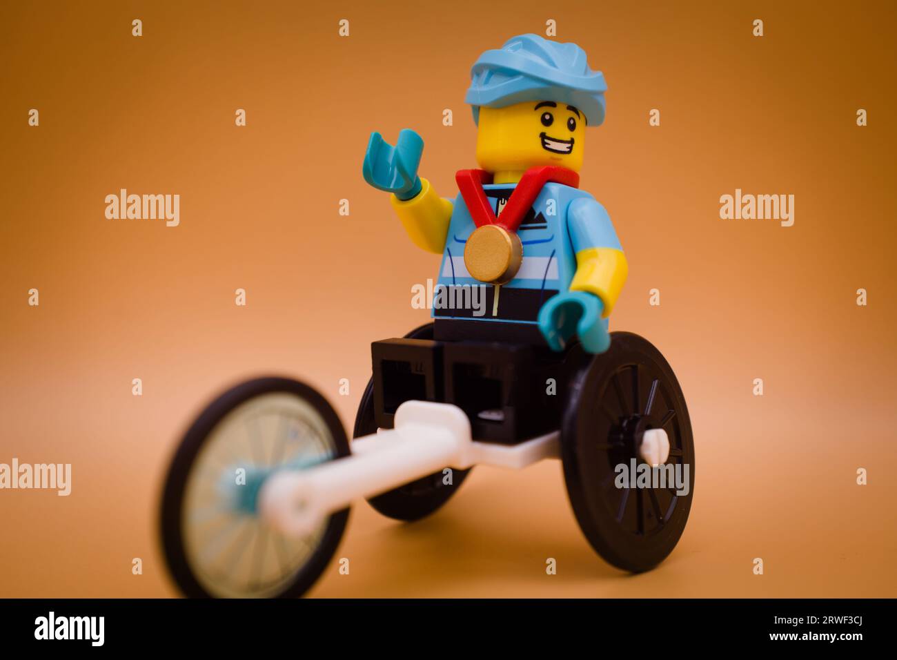 Paralimpico solo uno la medaglia d'oro! Paraolympic Games Foto Stock