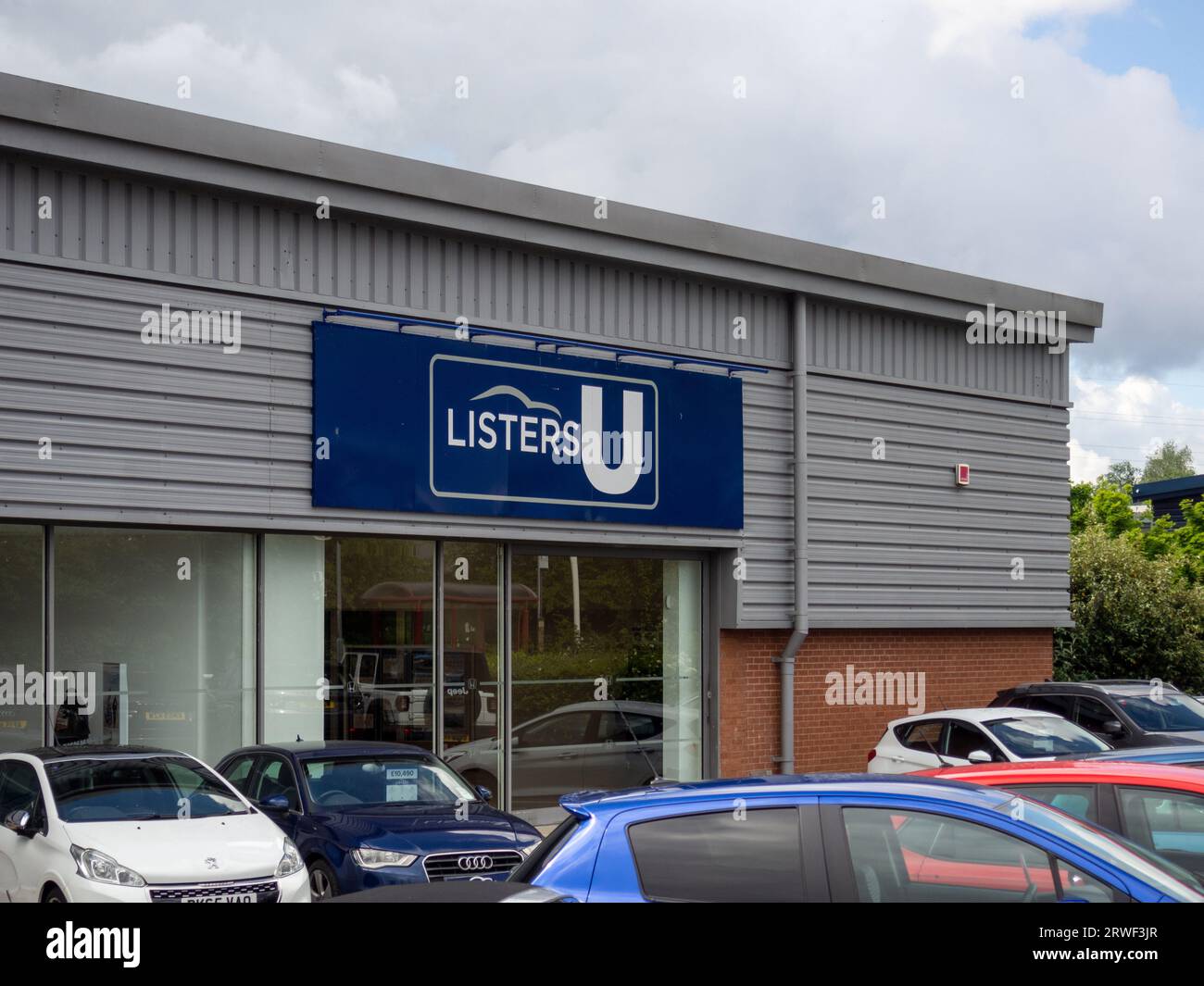 Listers concessionaria Honda, Riverside Retail Park, Northampton, Regno Unito Foto Stock