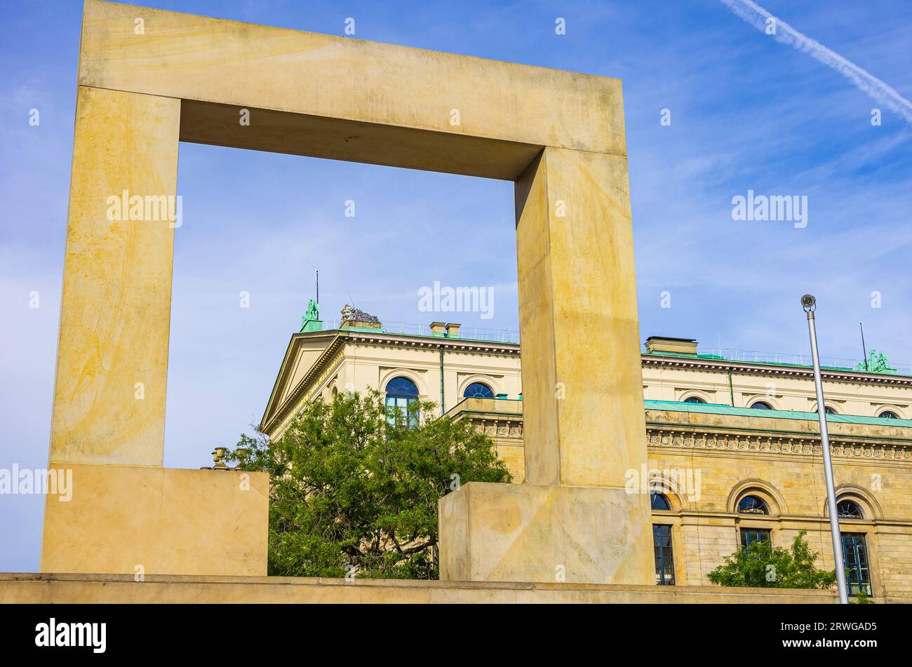 Memoriale dell'Olocausto, memoriale degli ebrei assassinati di Hannover in Piazza dell'Opera, Hannover, bassa Sassonia, Germania. Foto Stock