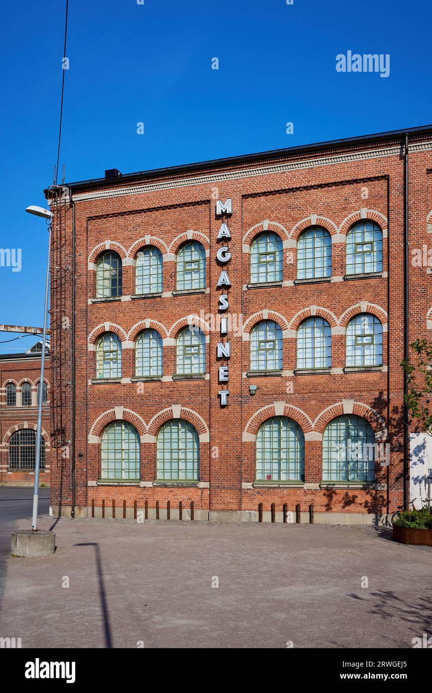 Magasin 211, Varvsstaden, rinnovato e riutilizzato edificio industriale dal 1917; Malmö, Svezia Foto Stock