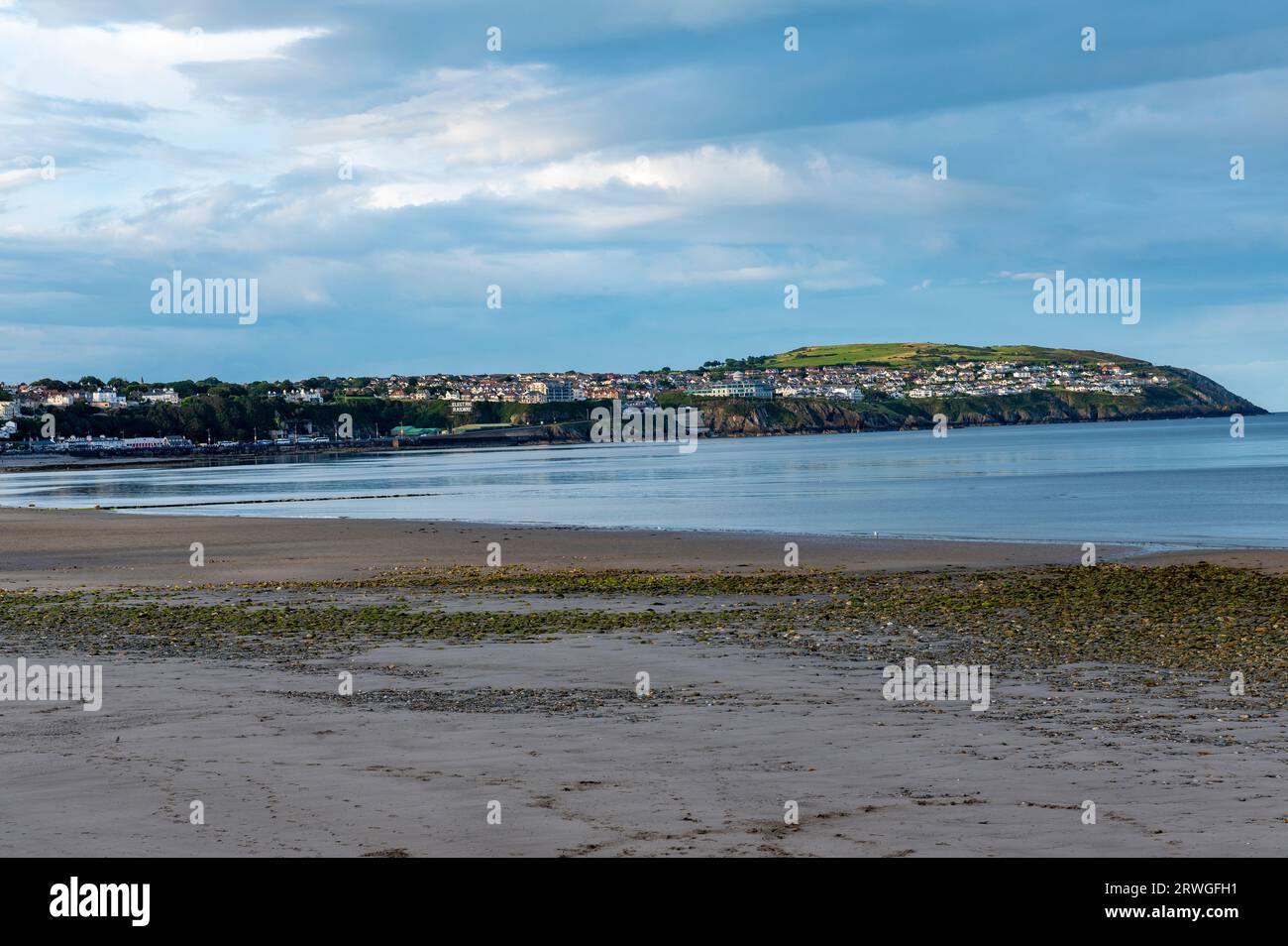 Douglas Bay nell'Isola di Man Foto Stock