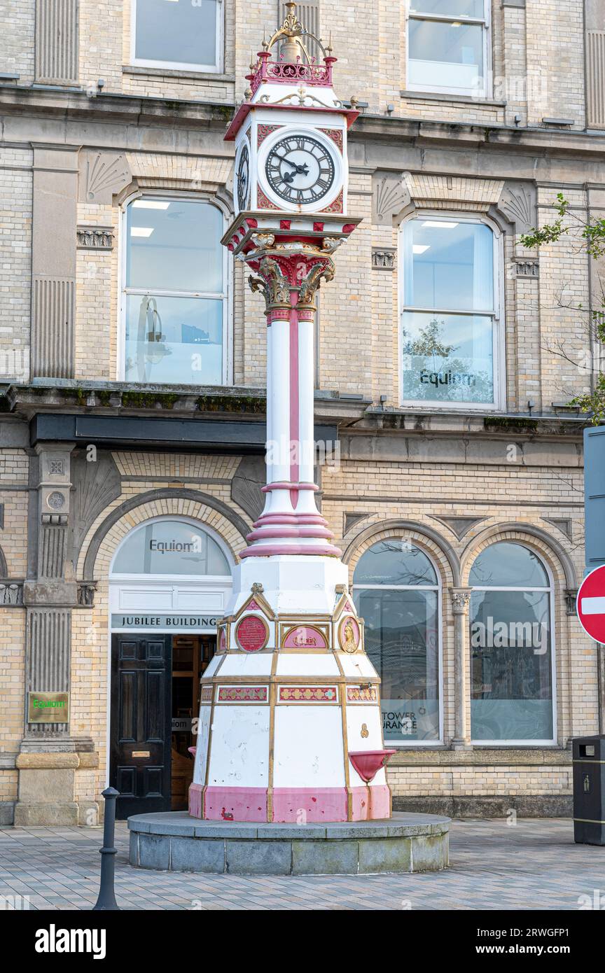 Douglas Isle of Man Clock Tower Foto Stock