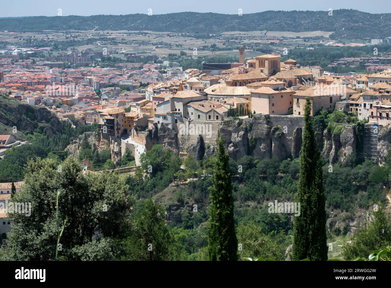 Vista de la ciudad de Cuenca Foto Stock