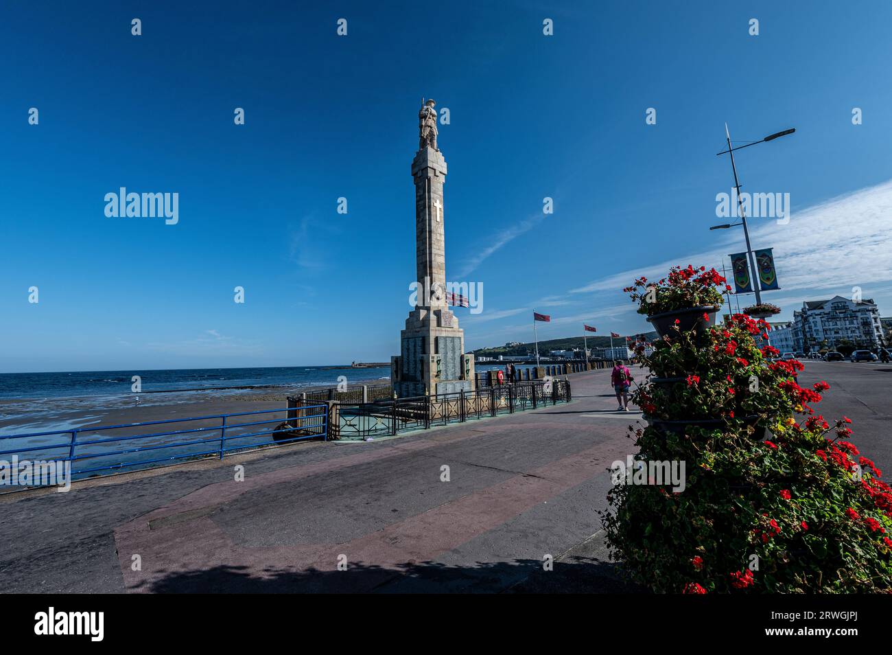 Douglas War Memorial a Douglas IOM Foto Stock