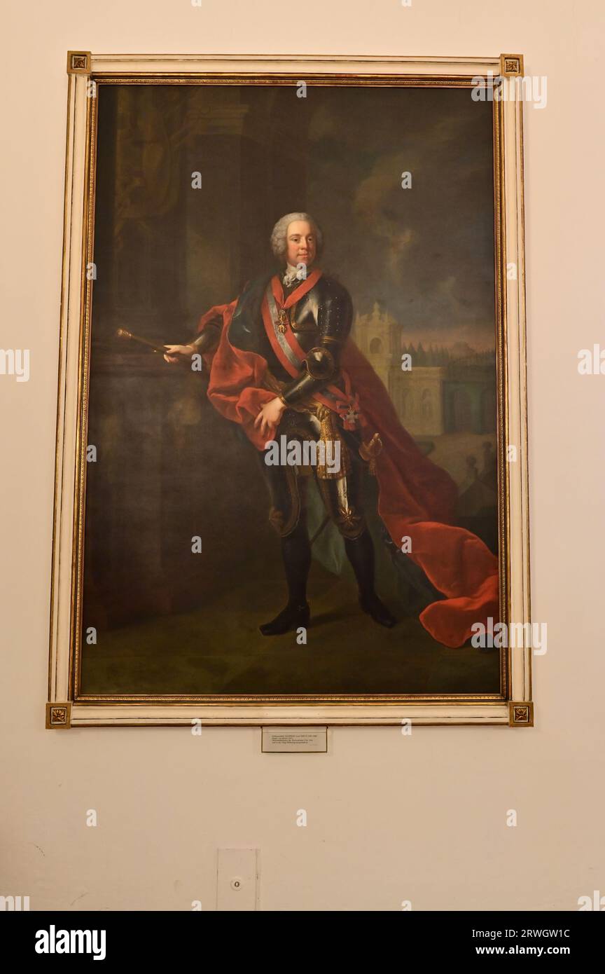 Vienna, Austria. Museo di storia militare di Vienna. Pittura ad olio Field Marshal Leopold Graf Daun (1705-1766) Foto Stock