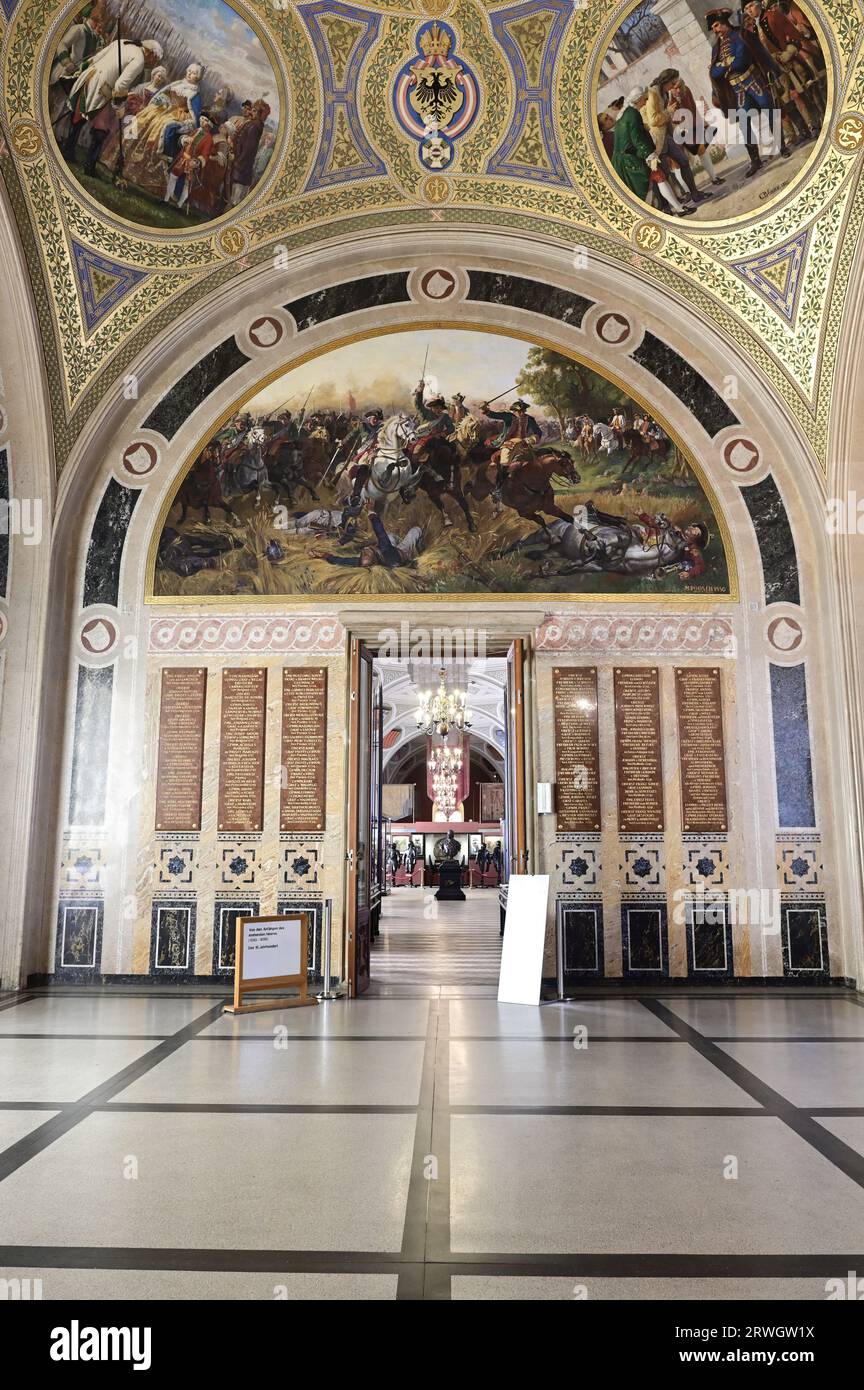 Vienna, Austria. Museo di storia militare di Vienna. Museum Hall of Fame Foto Stock