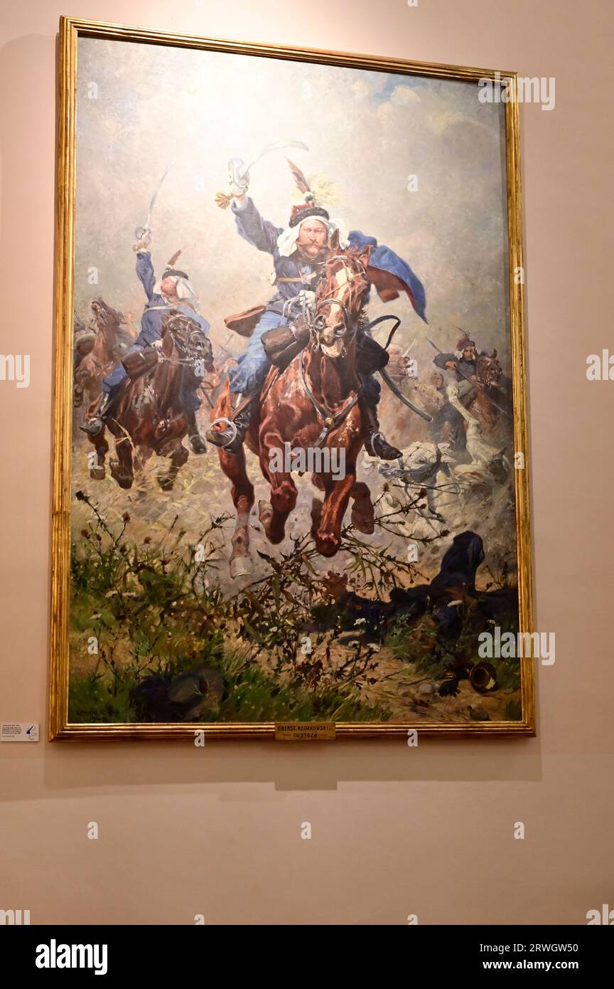 Vienna, Austria. Museo di storia militare di Vienna. Pittura ad olio di Ludwig Koch 1908 - Colonnello Maximilian Ritter von Rodakowski Foto Stock