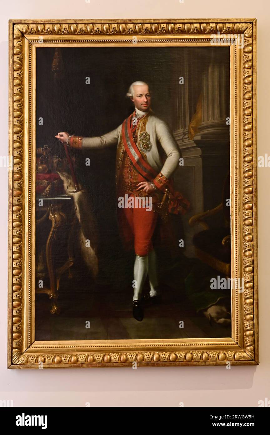 Vienna, Austria. Museo di storia militare di Vienna. Pittura ad olio Leopold II: 1747-1792 Foto Stock