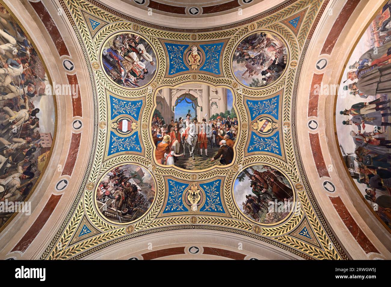 Vienna, Austria. Museo di storia militare di Vienna. La Hall of Fame nel museo Foto Stock