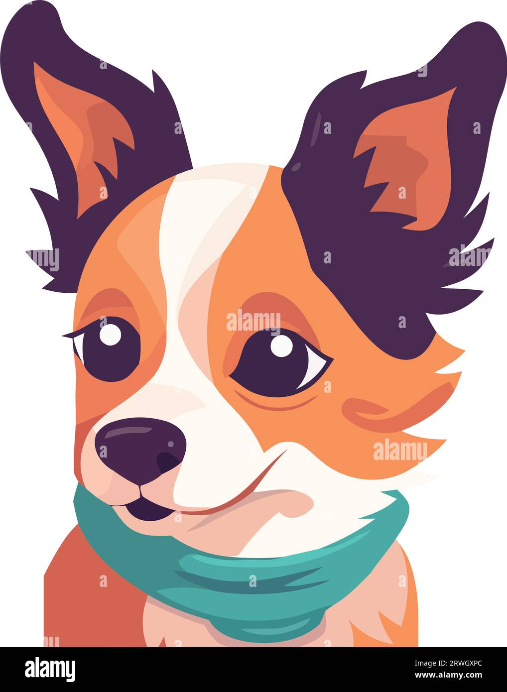 Carino piccolo cane Illustrazione Vettoriale