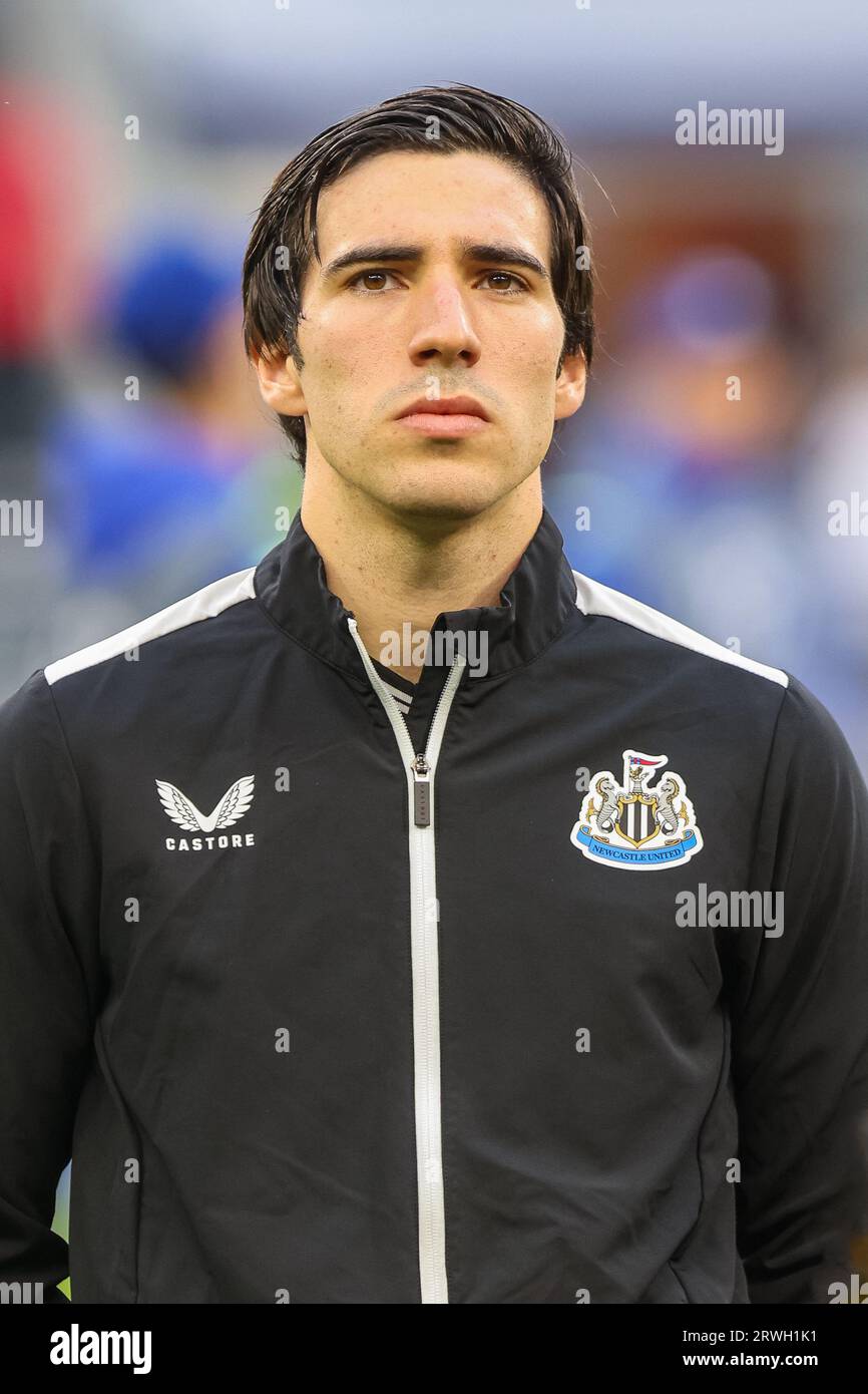 Milano, Italia. 19 settembre 2023. Milano, Italia - 18 settembre 2023 - A.C.. Milan vs Newcastle United fc Champions League - sandro tonali newcastle crediti: Kines Milano/Alamy Live News Foto Stock