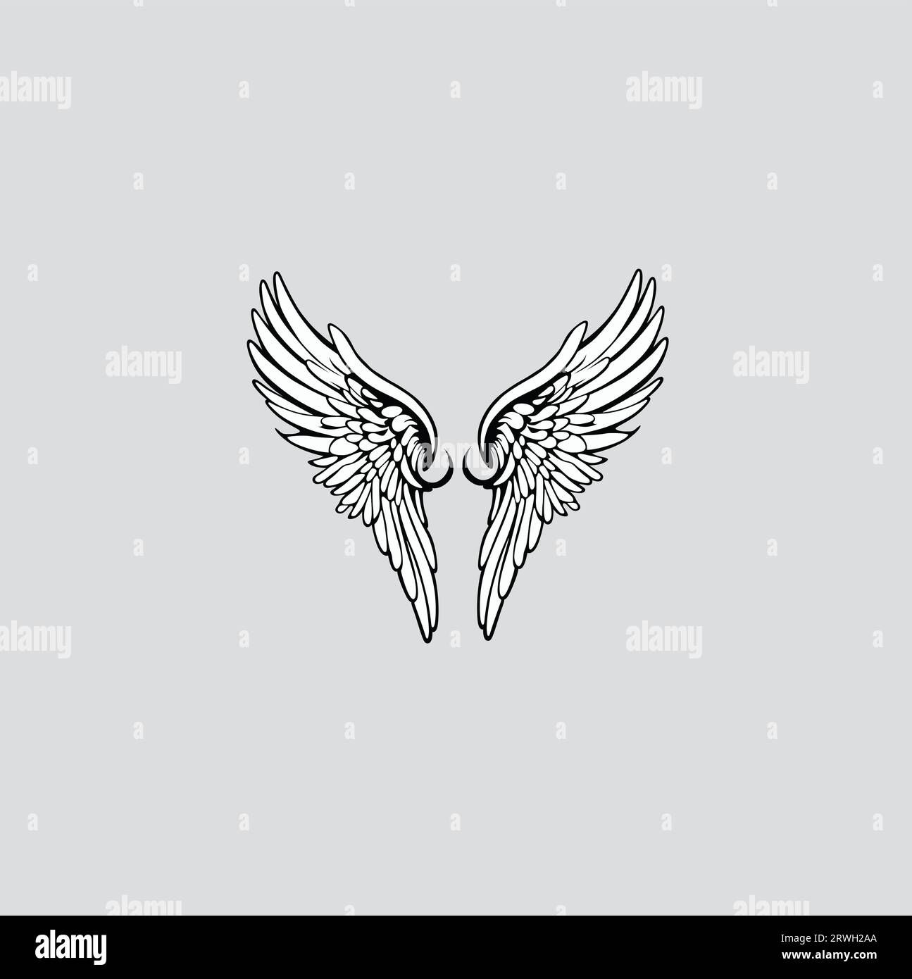 vector angel wing vector free vector Illustrazione Vettoriale