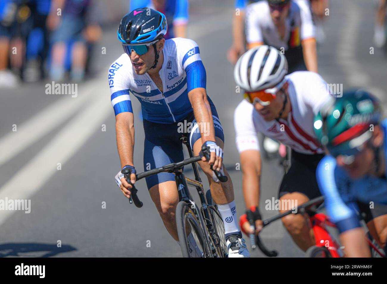 Strada ciclabile. Campionato europeo di Monaco 2022 Foto Stock