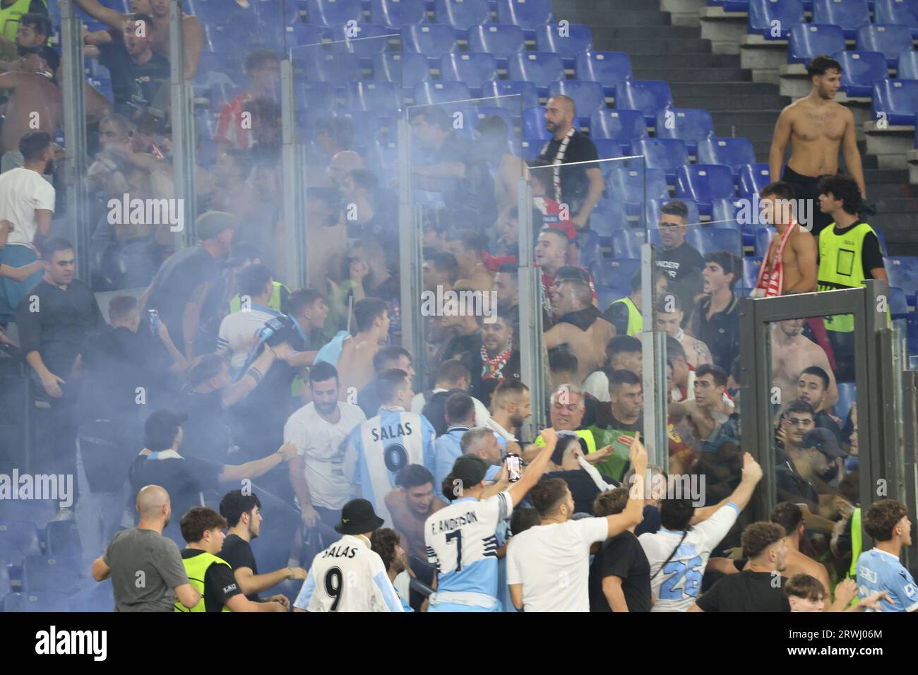 Roma, Lazio, Italia. 19 settembre 2023. 19/09/2023 Roma Olympic Stadium partita di calcio valida per la Champions League 2023/24 tra SS Lazio vs Atletico Madrid.nella foto: (Credit Image: © Fabio Sasso/ZUMA Press Wire) SOLO EDITORIALE! Non per USO commerciale! Foto Stock