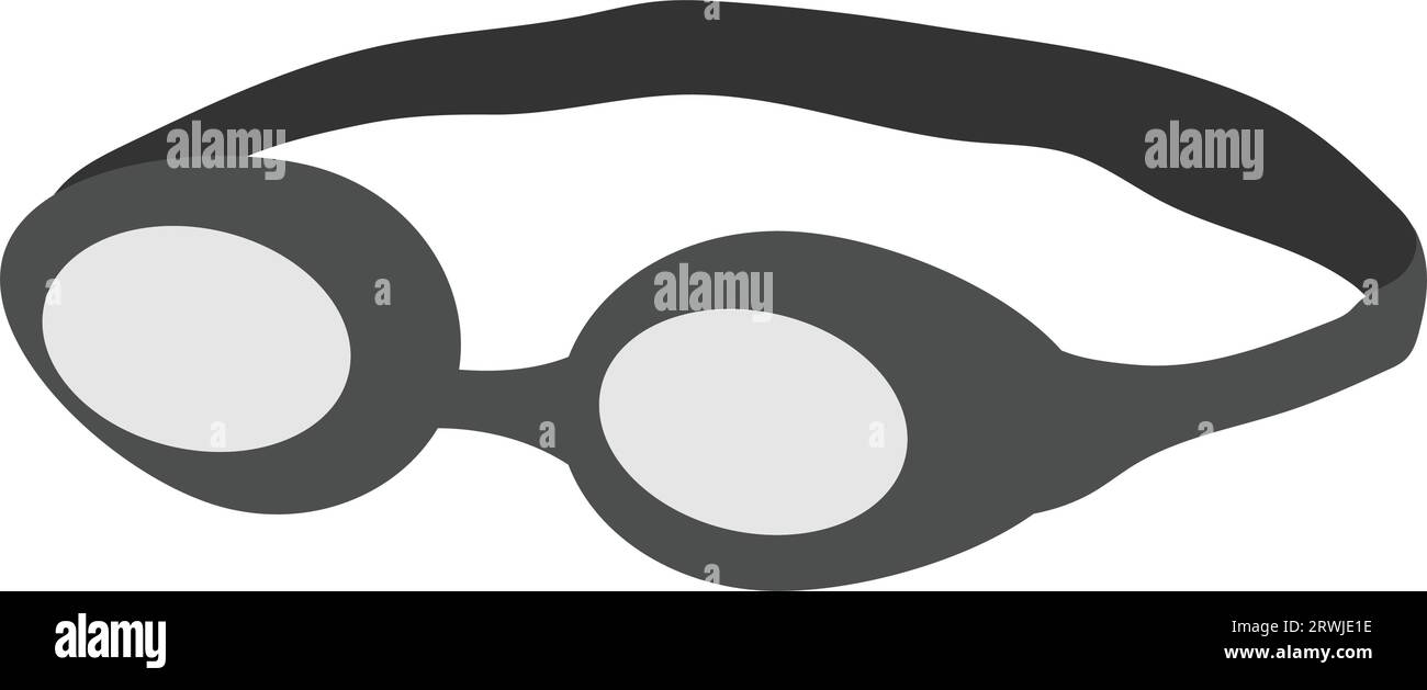 Icona occhiali da nuoto disegno simbolo illustrazione vettoriale Illustrazione Vettoriale