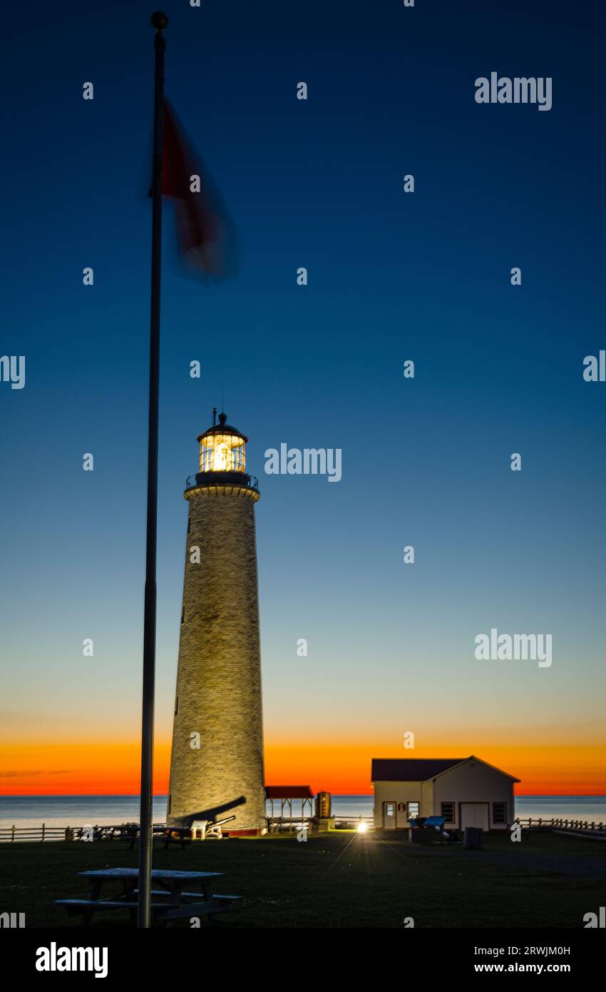 Cap des Rosiers Lighthouse   Cap des Rosiers, Quebec, CA Foto Stock