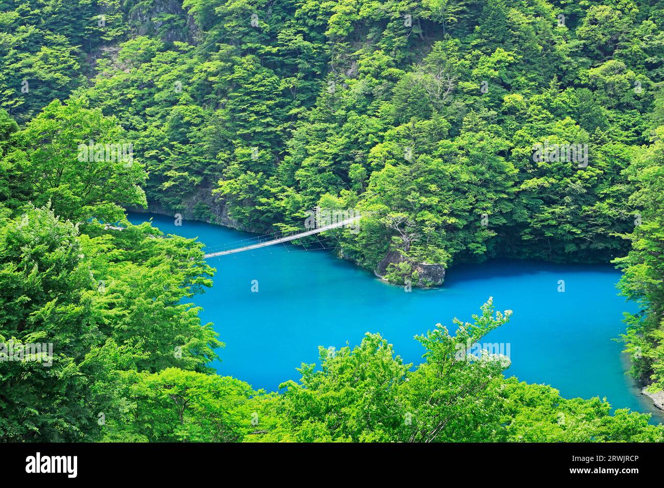 Yume no Hanging Bridge a Sumatakyo Foto Stock