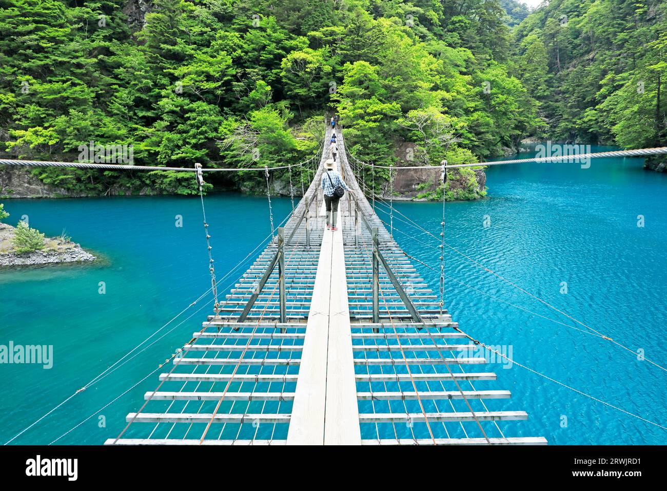 Yume no Hanging Bridge a Sumatakyo Foto Stock