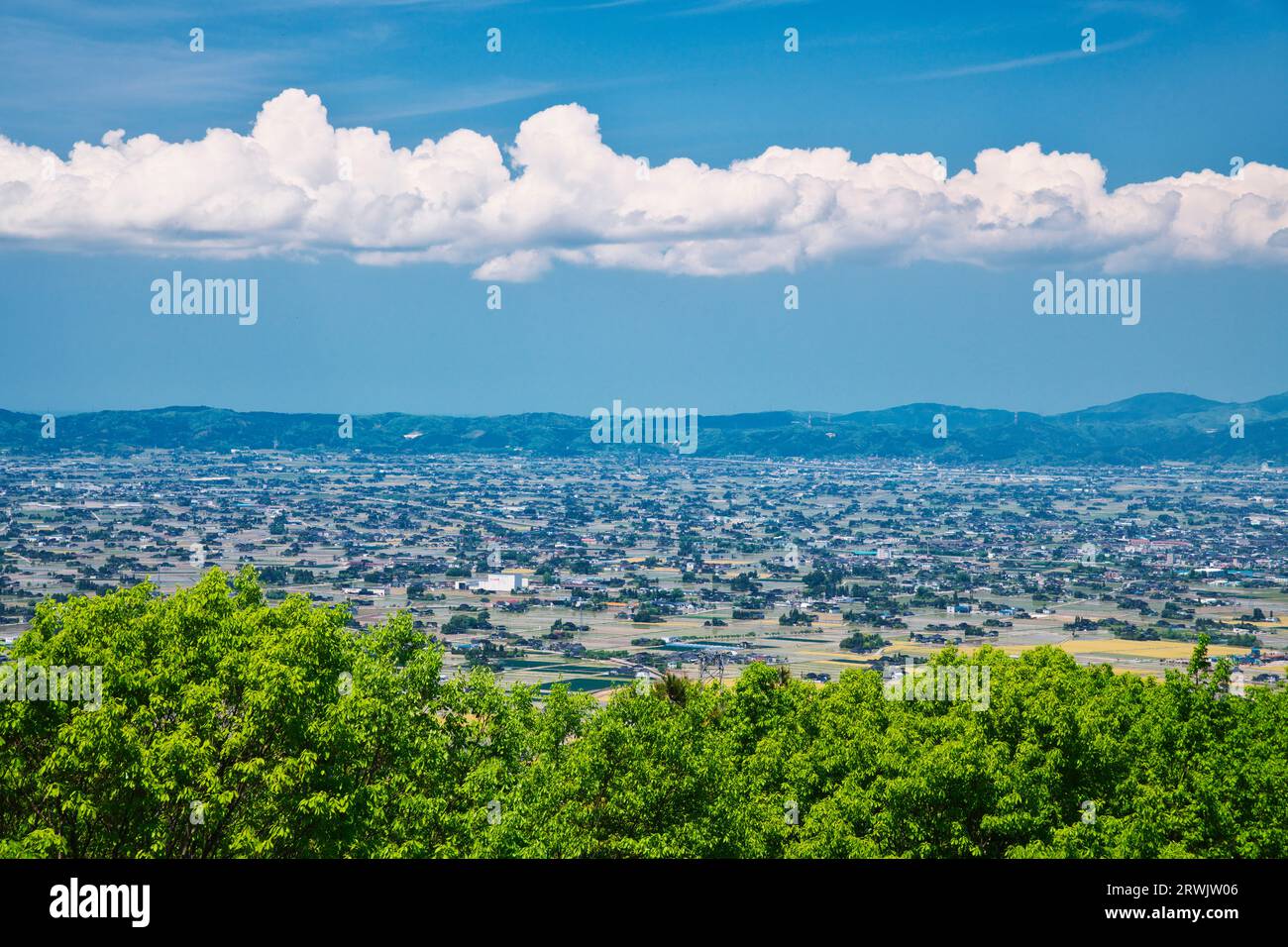 Tonami Plain scattering Village Foto Stock