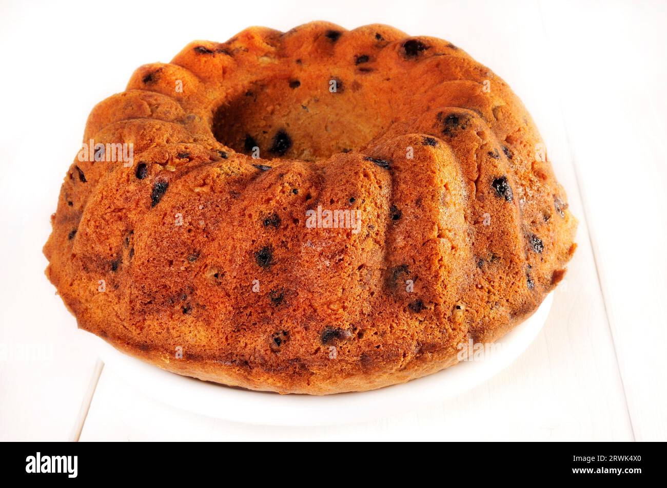 Pan di Spagna con mirtilli Foto Stock