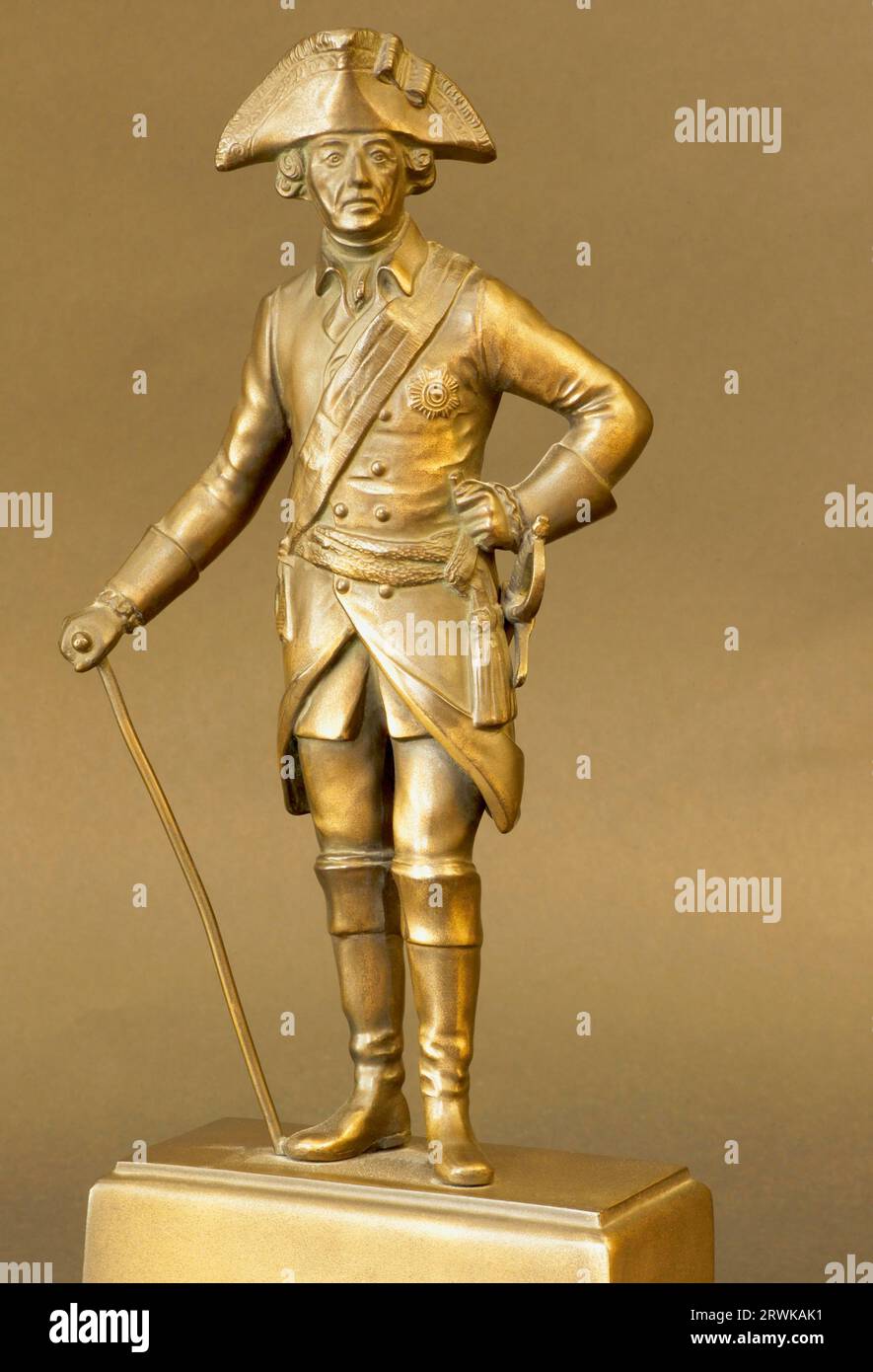 Una statua di bronzo di federico william di brandeburgo immagini e