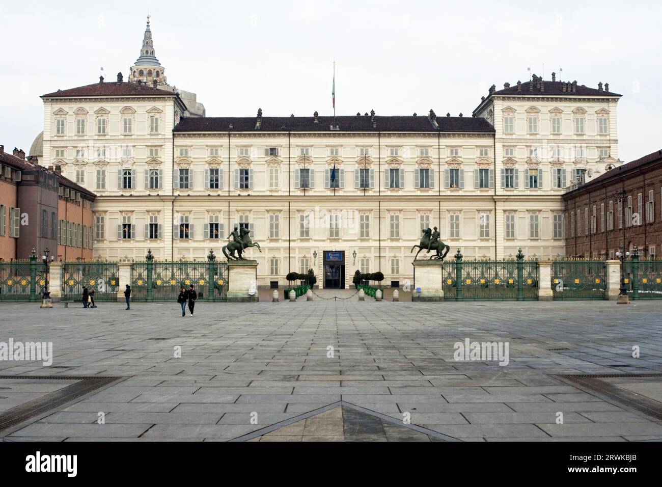 Il Castello Savoia (Palazzo reale) a Torino Foto Stock