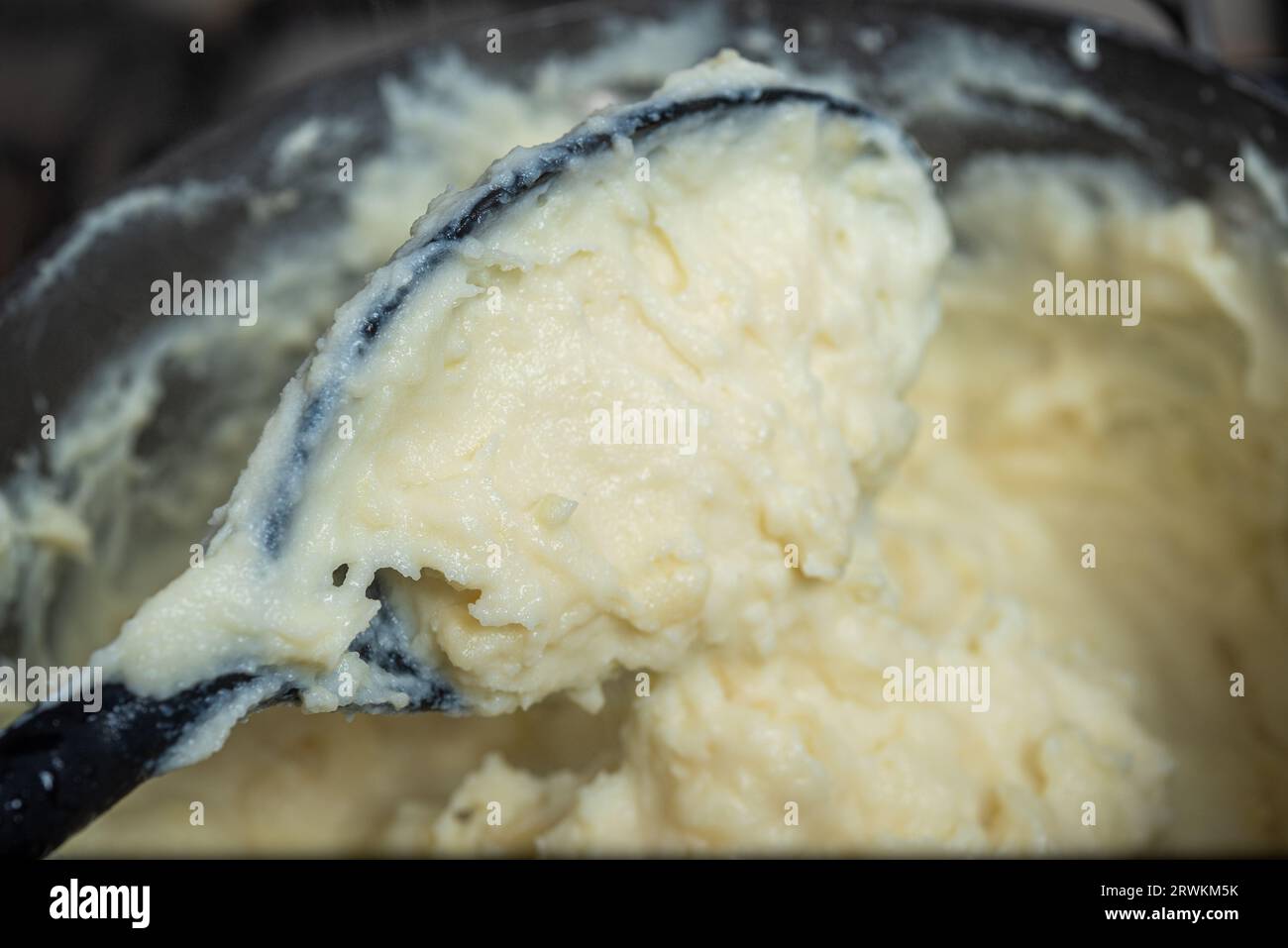 Polenta per preparare Gnocchi alla Romana a casa a Roma, Italia Foto Stock