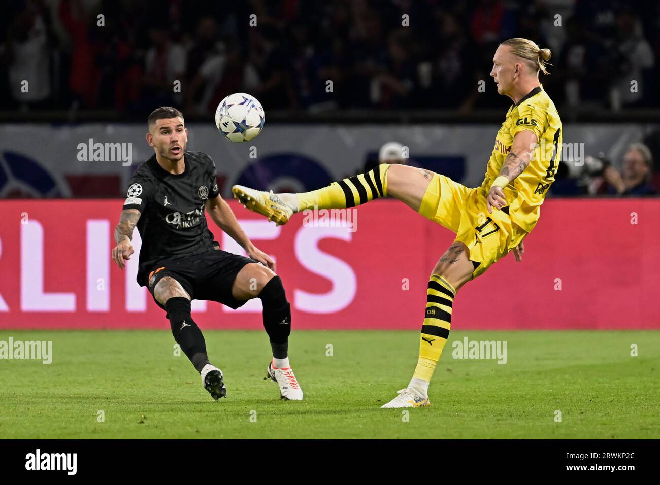 Parigi, Francia. 19 settembre 2023. Julien Mattia/le Pictorium - partita PSG - Borussia Dortmund - 19/09/2023 - Francia/Ile-de-France (regione)/Parigi - Lucas Hernandez durante la prima partita del gruppo F della Champions League tra PSG e Borussia Dortmund al Parc des Princes, il 19 settembre 2023. Crediti: LE PICTORIUM/Alamy Live News Foto Stock