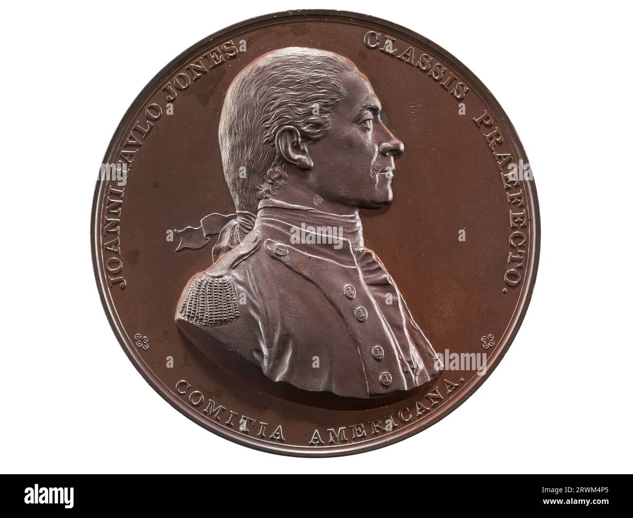 Medal, John Paul Jones, Bonhomme Richard vs. Serapis, 1779, dritto. 1988.0063.0075. Foto Stock