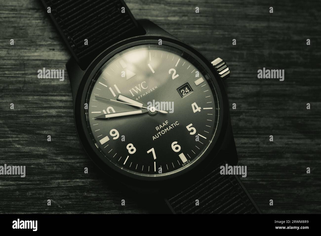 Immagini dello speciale orologio pilota automatico IWC RAAF realizzato con la RAAF per celebrare il loro centenario Foto Stock