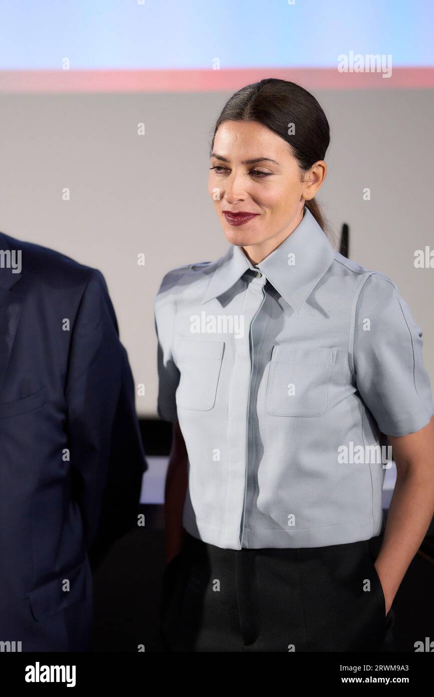 Madrid. Spagna. 20230920, Barbara Lennie annuncia che "la soledad de la nieve" sarà il film selezionato per rappresentare la Spagna agli Oscar alla Film Academy il 20 settembre 2023 a Madrid, Spagna "la soledad de la nieve", di Juan Antonio Bayona, è il lungometraggio selezionato dall'Academy of Motion Picture Arts and Sciences per rappresentare la Spagna alla prossima edizione degli Oscar nella categoria Best International Film. La 96esima edizione degli Oscar Awards si svolgerà domenica 10 marzo 2024 Foto Stock