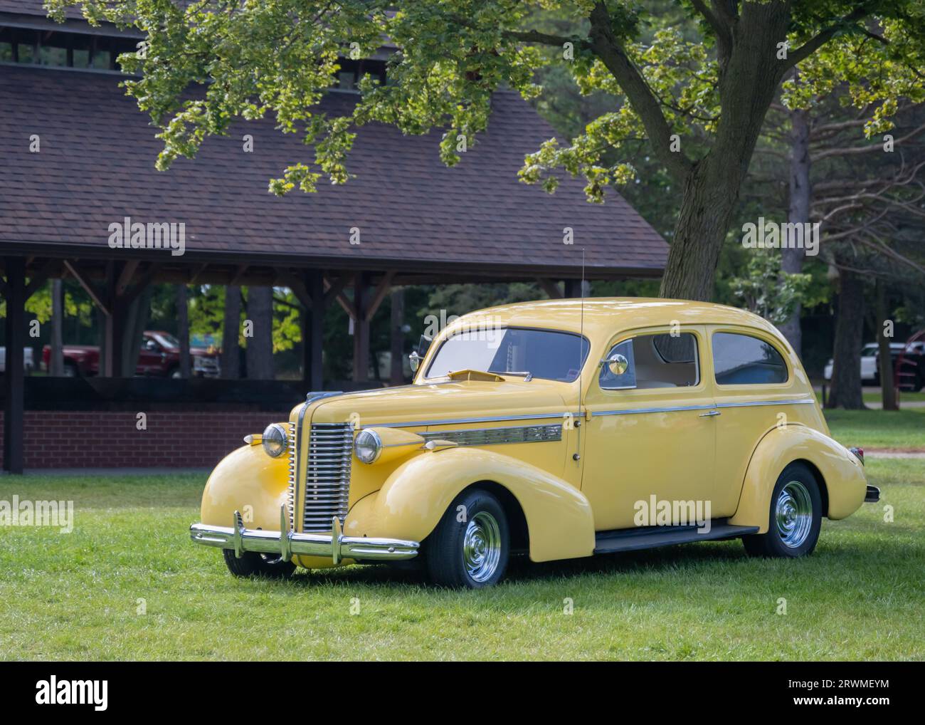 FRANKENMUTH, mi/USA - 10 SETTEMBRE 2023: Una Buick Special tbd Car, Frankenmuth Auto Fest, Heritage Park. Foto Stock