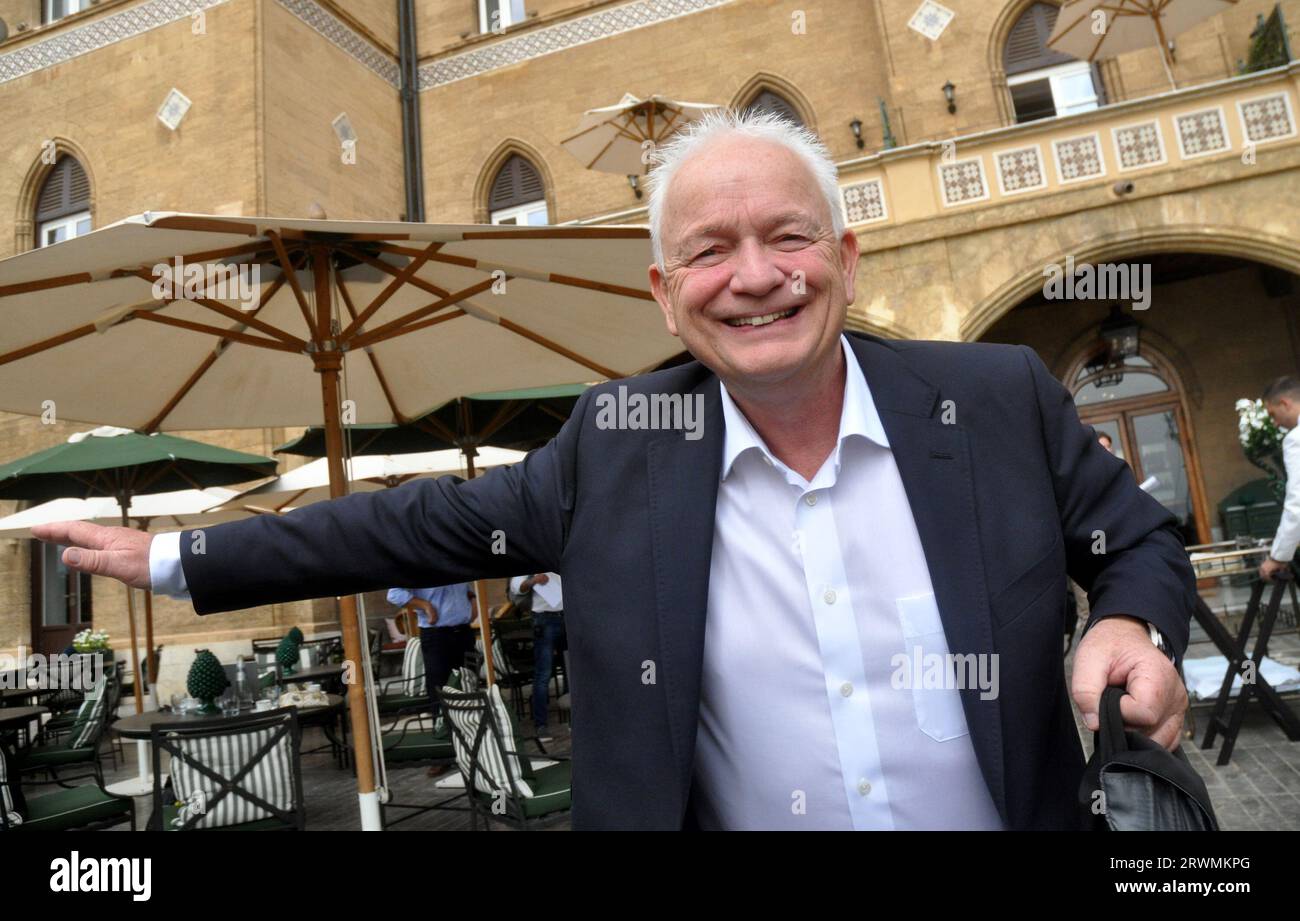 Palermo, Italia. 20 settembre 2023. Palermo - Palermo. Eddie Wilson CEO di Ryanair, conferenza stampa sull'alto costo dei voli in Italia. Credito solo per uso editoriale: Agenzia fotografica indipendente/Alamy Live News Foto Stock