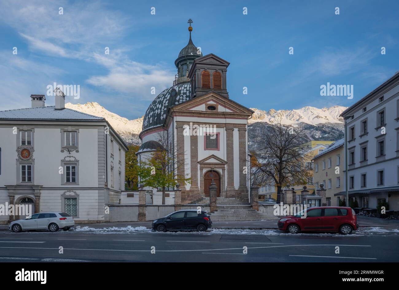 Chiesa parrocchiale di Santa Maria a Mariahilf - Innsbruck, Austria Foto Stock