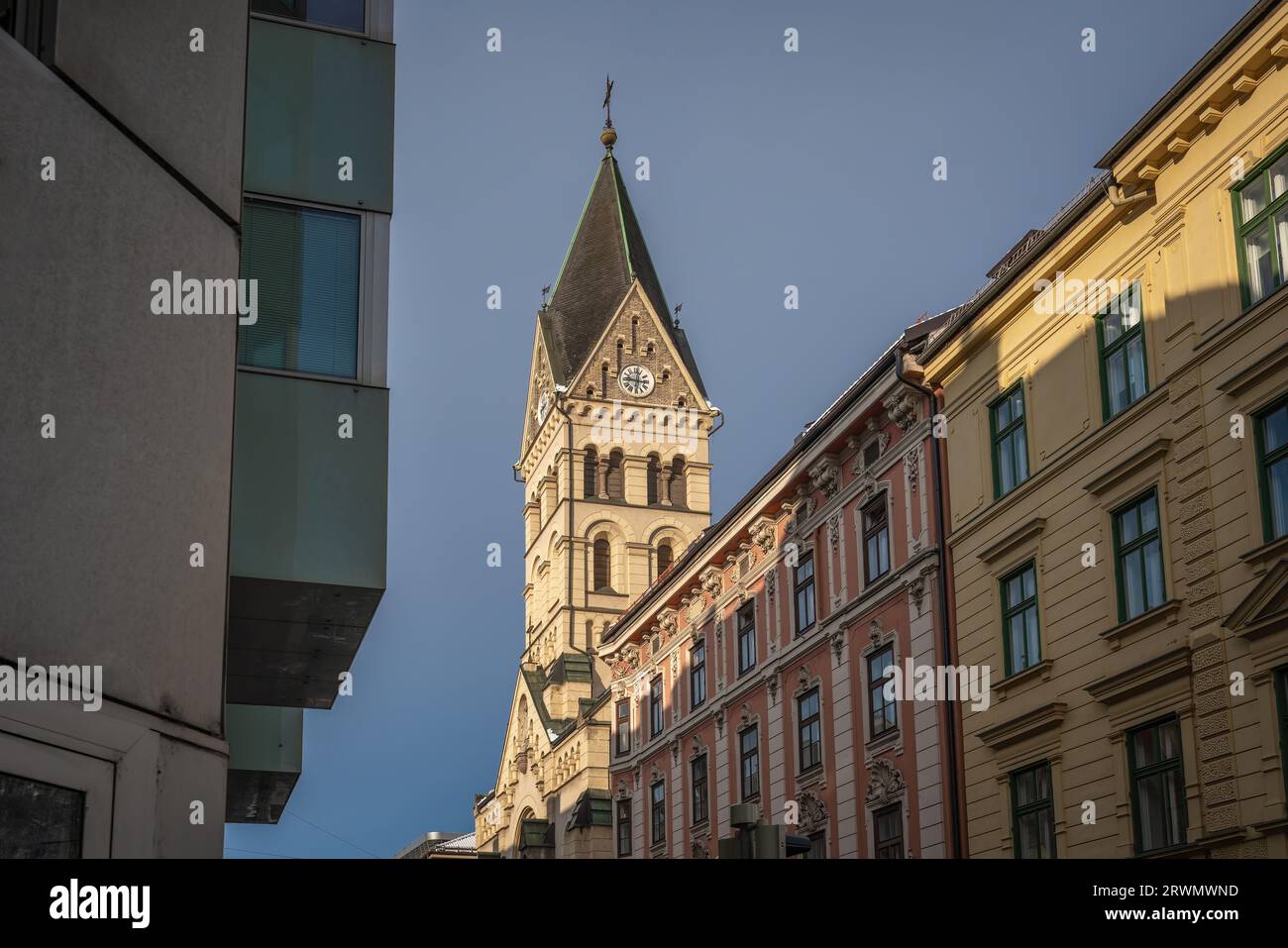 Chiesa del Sacro cuore di Gesù - Chiesa ortodossa serba - Innsbruck, Austria Foto Stock