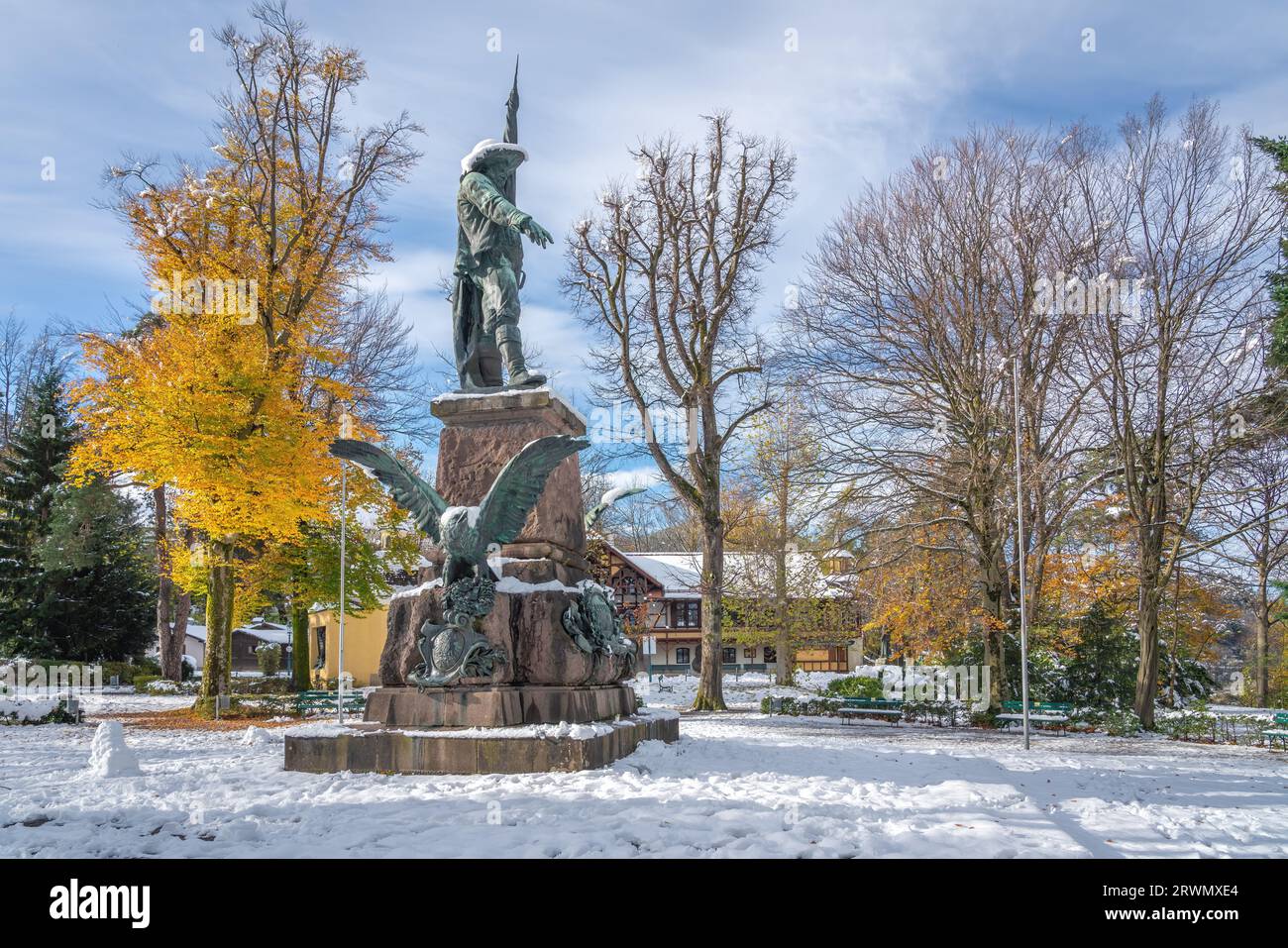 Monumento di Andreas Hofer a Bergisel - Innsbruck, Austria Foto Stock