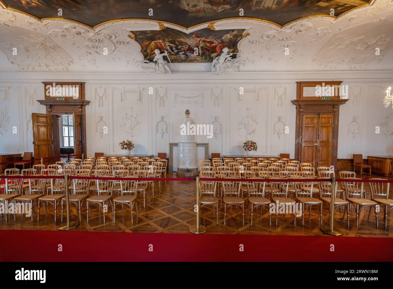 Sala dei Cavalieri - sale di rappresentanza della Residenz, parte dei Musei DomQuartier - Salisburgo, Austria Foto Stock