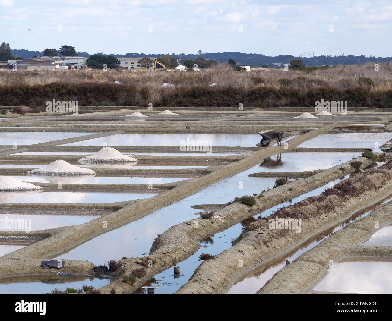 Saline a Kervalet, Batz sur Mer Foto Stock