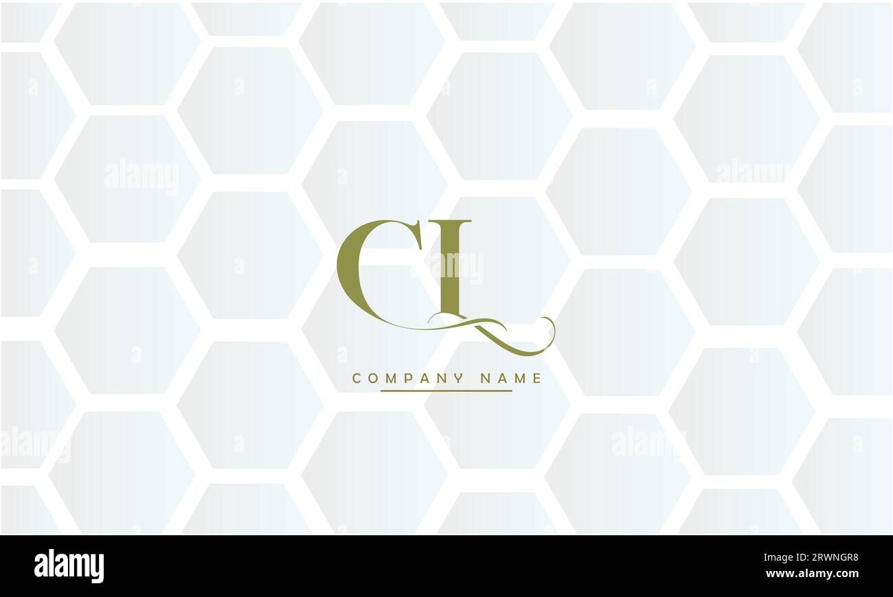 CL, LC Abstract Letters Logo Monogram Illustrazione Vettoriale