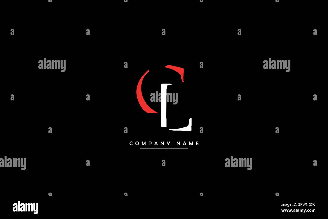 CL, LC Abstract Letters Logo Monogram Illustrazione Vettoriale