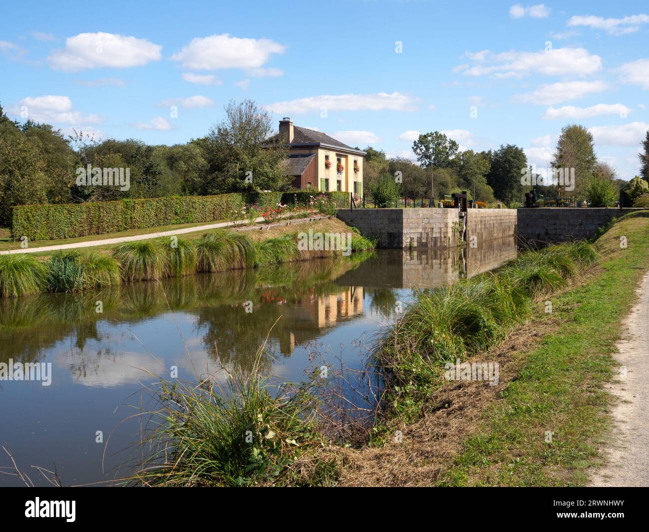 Canale di Ille e Rance a Hede, Bretagna Foto Stock