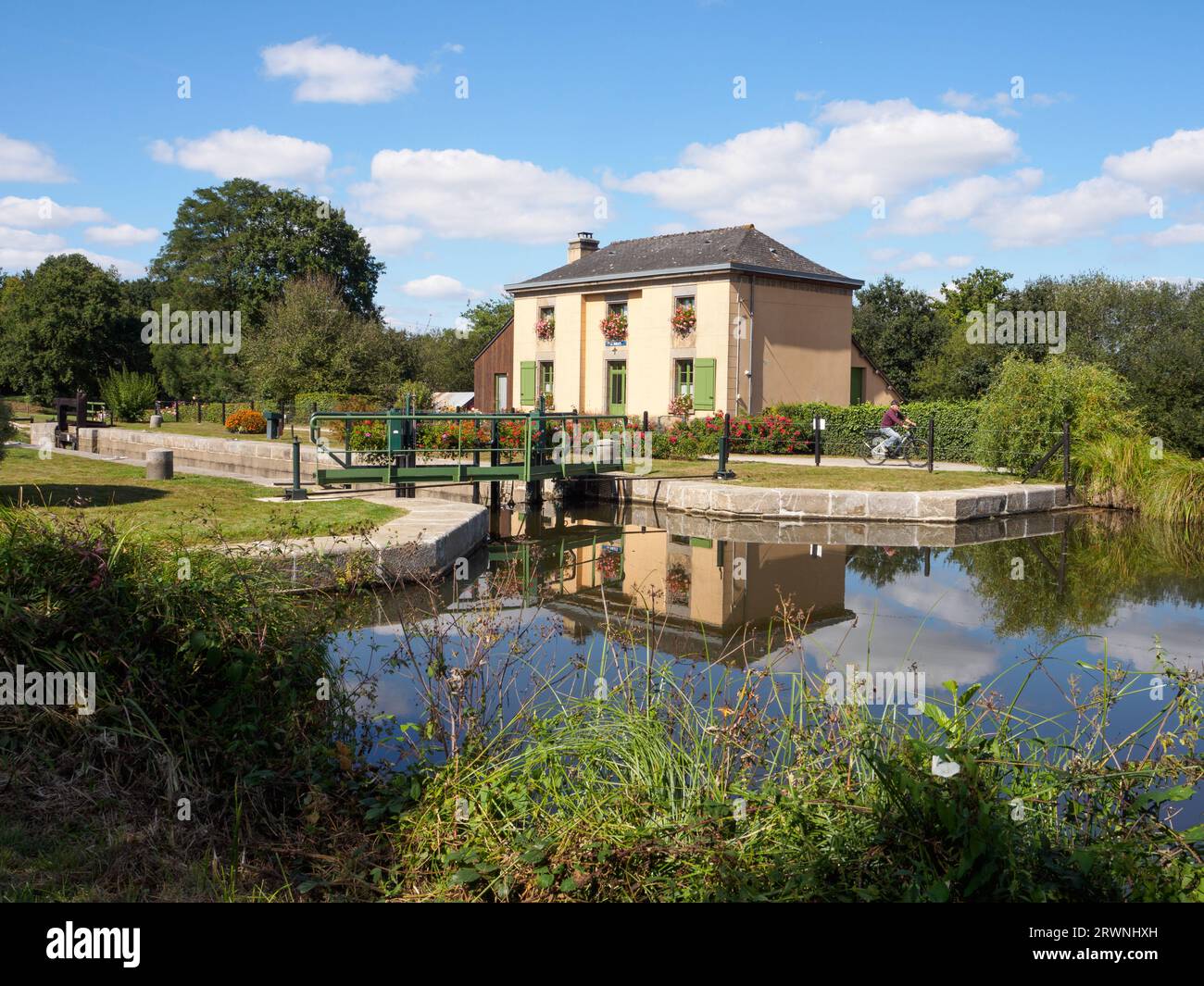Canale di Ille e Rance a Hede, Bretagna Foto Stock