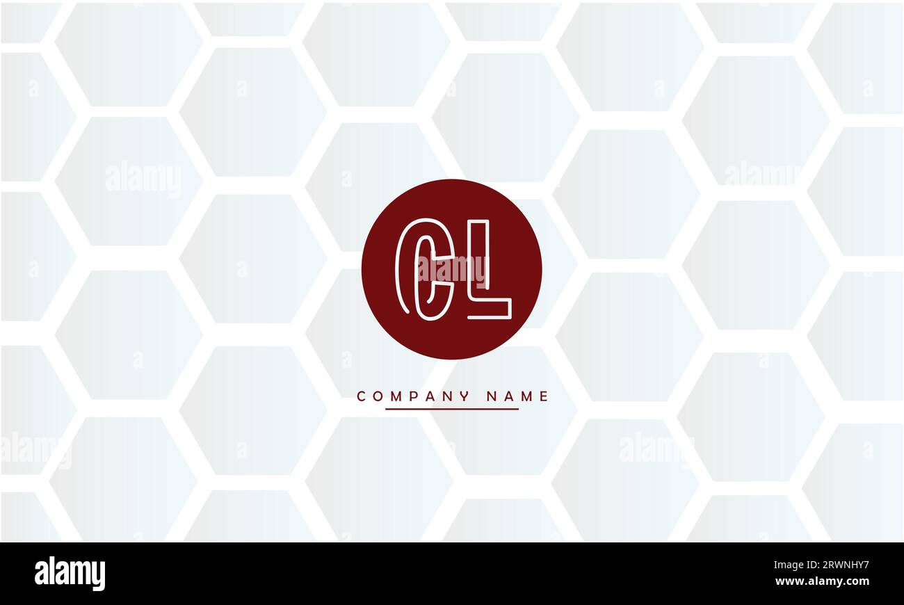 CL, LC Abstract Letters Logo Monogram Illustrazione Vettoriale