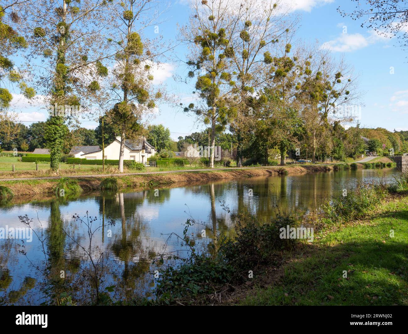 Canale di Ille e Rance a Hede, Bretagna Foto Stock