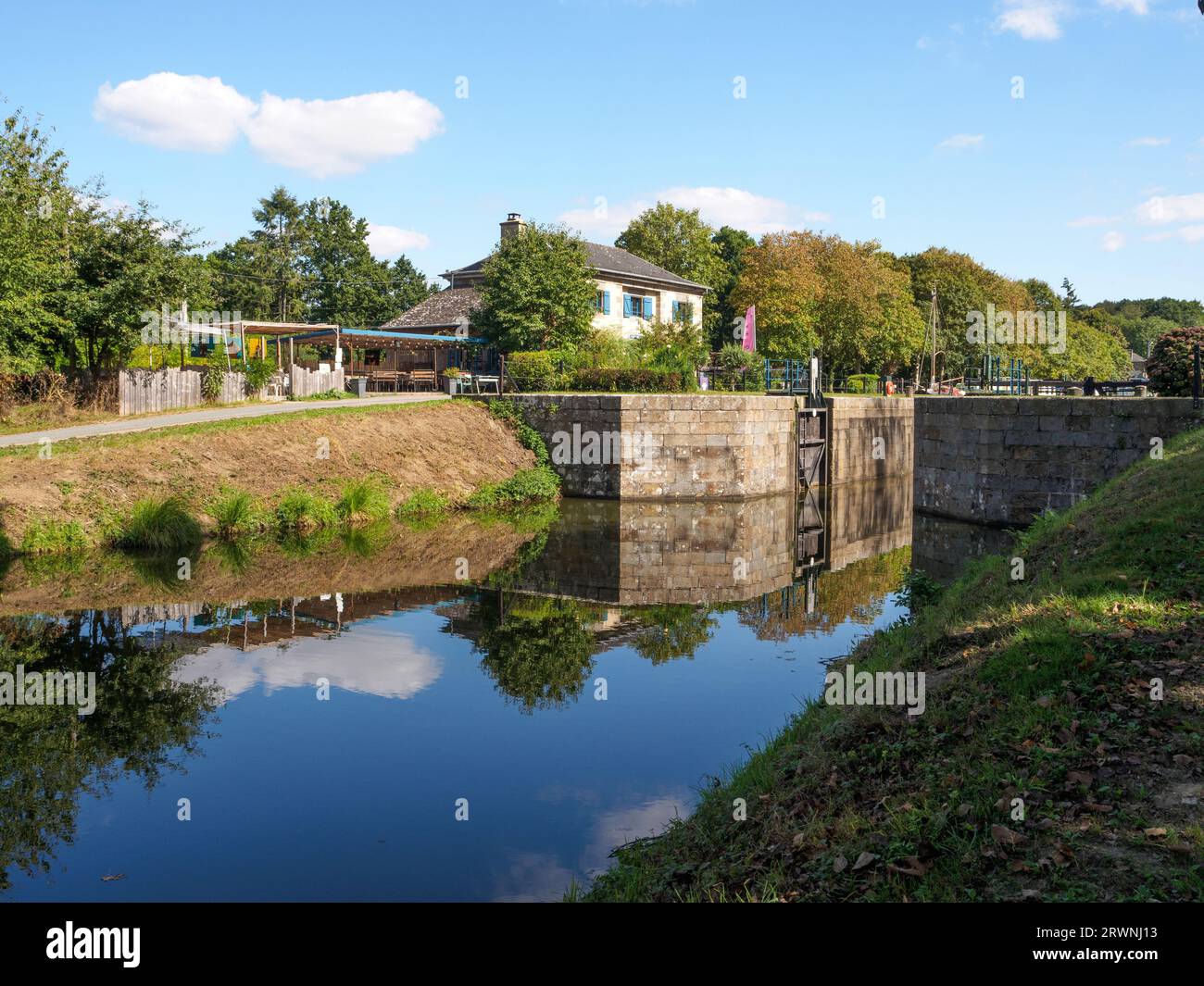 Canale di Ille e Rance a Hede, Bretagna Foto Stock