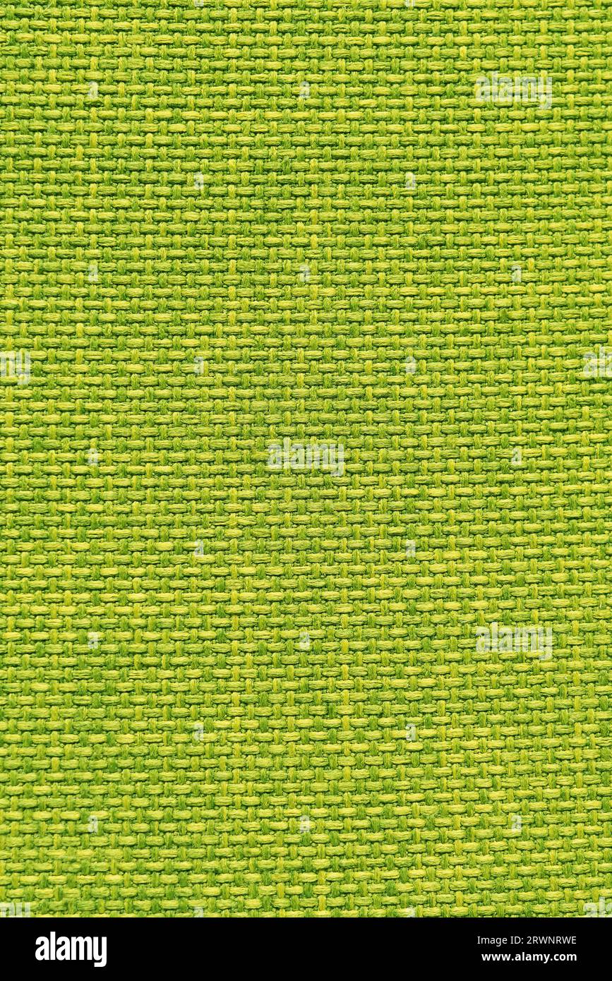 Sfondo texture tessuto verde velluto. Tessuto della tappezzeria materiale tessile dell'arredamento, design degli interni, decorazione delle pareti. Texture tessuto close-u Foto Stock