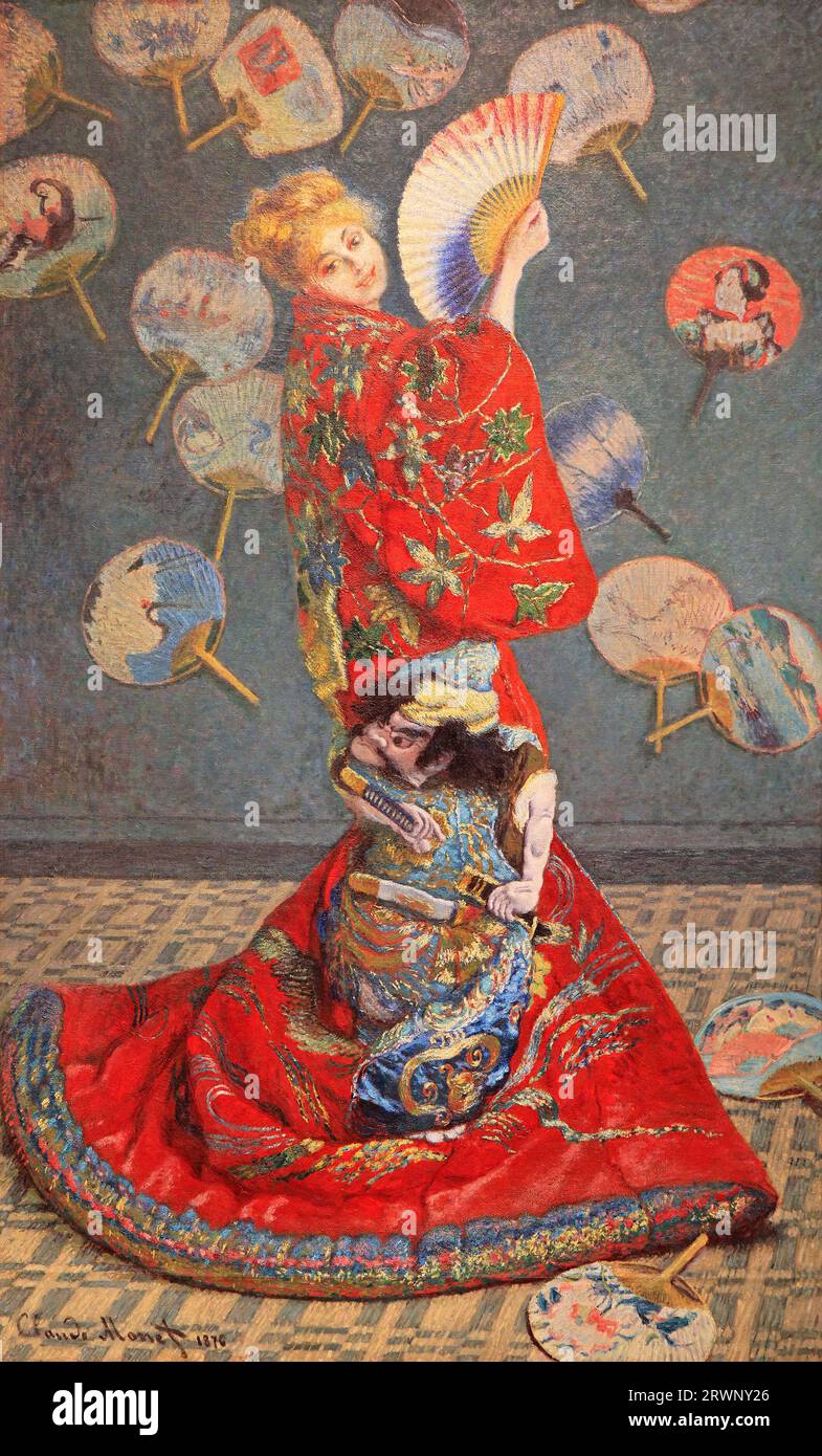 La Japonaise, olio su tela, dipinto nel 1876 da Claude Monet Foto Stock