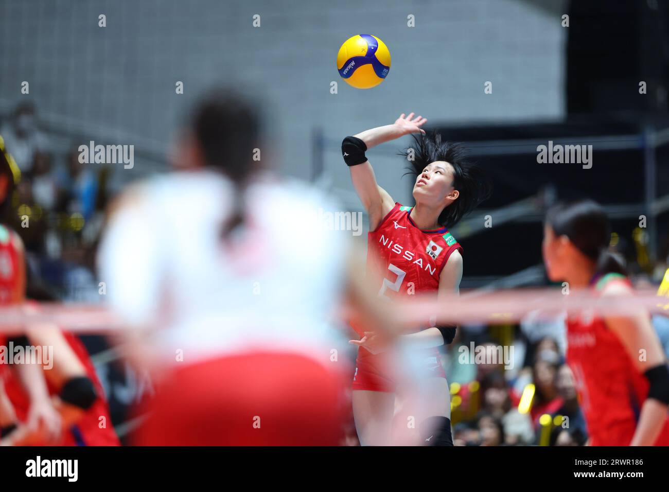 Tokyo, Giappone. 20 settembre 2023. Kotona Hayashi (JPN) pallavolo : FIVB Road to Paris Volleyball Qualifier/World Cup 2023 Giappone, torneo femminile tra il Giappone 3-0 Bulgaria allo Yoyogi National Stadium di Tokyo, Giappone . Crediti: Yohei Osada/AFLO SPORT/Alamy Live News Foto Stock