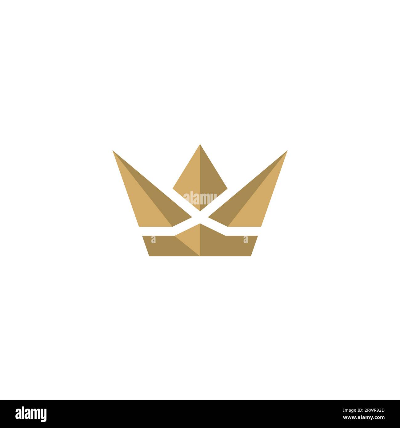 Logo Crown. X vettore logo Crown Illustrazione Vettoriale