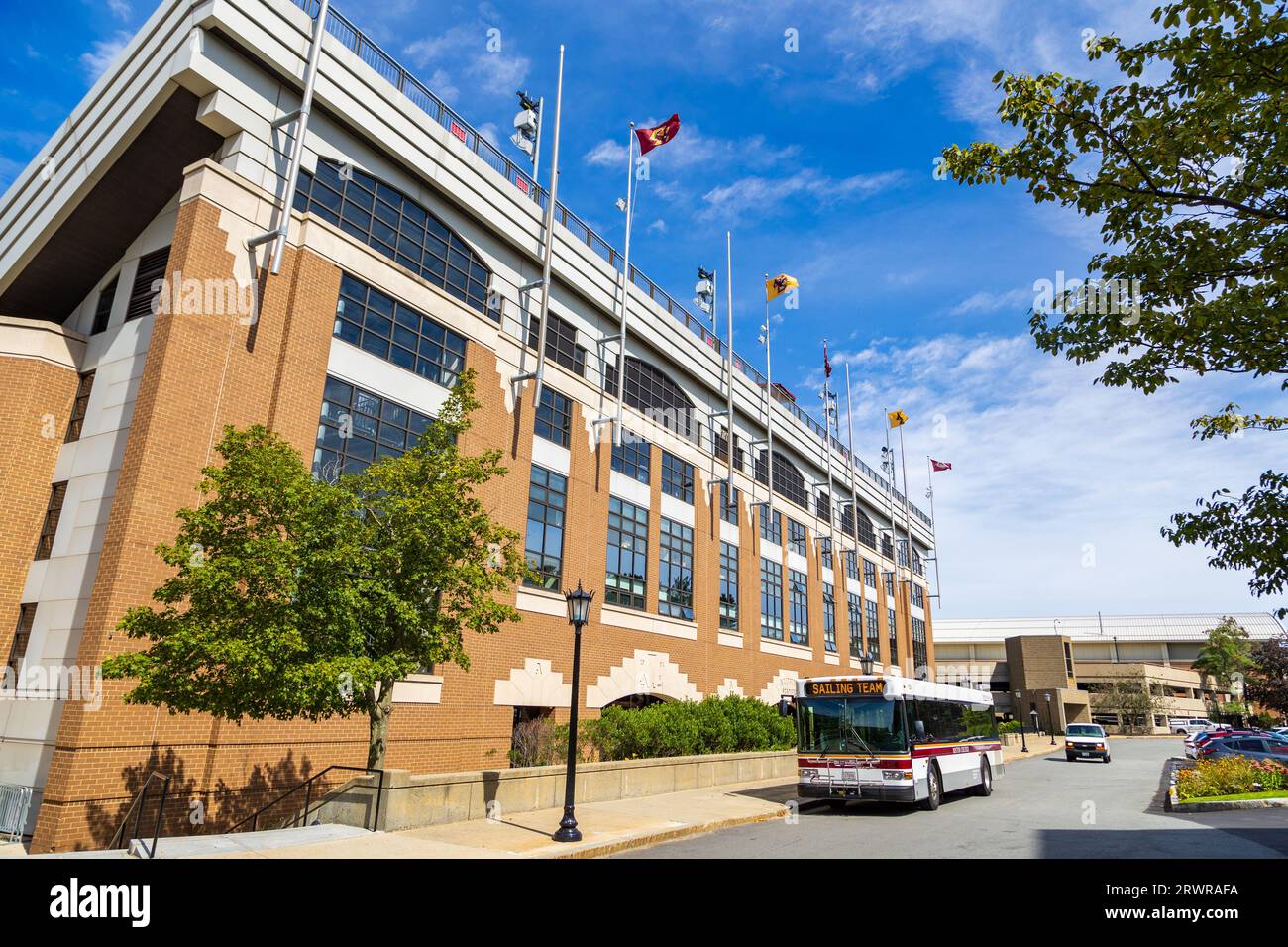 Newton, ma - 15 settembre 2023: L'Alumni Stadium è sede della squadra di football dei Boston College Eagles. Foto Stock